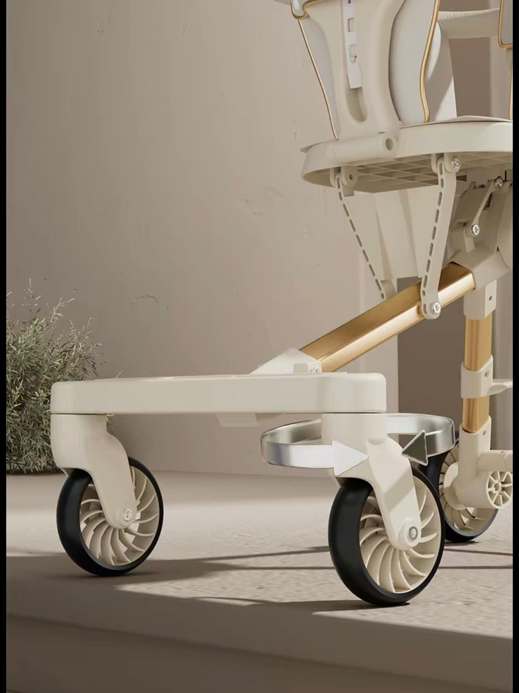 Luxury Lightweight Travel Stroller & Toddler Caddy