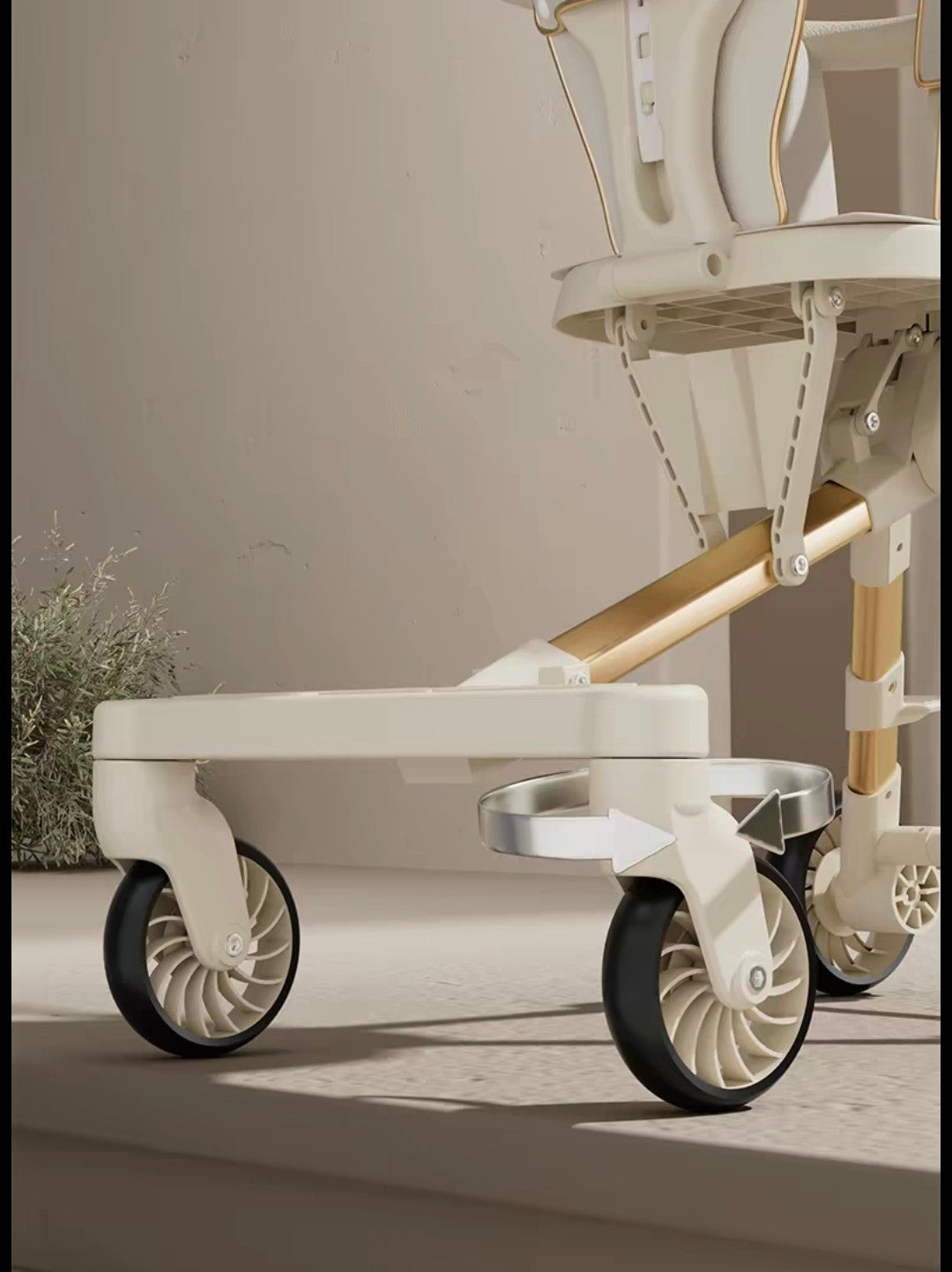 Luxury Lightweight Travel Stroller & Toddler Caddy