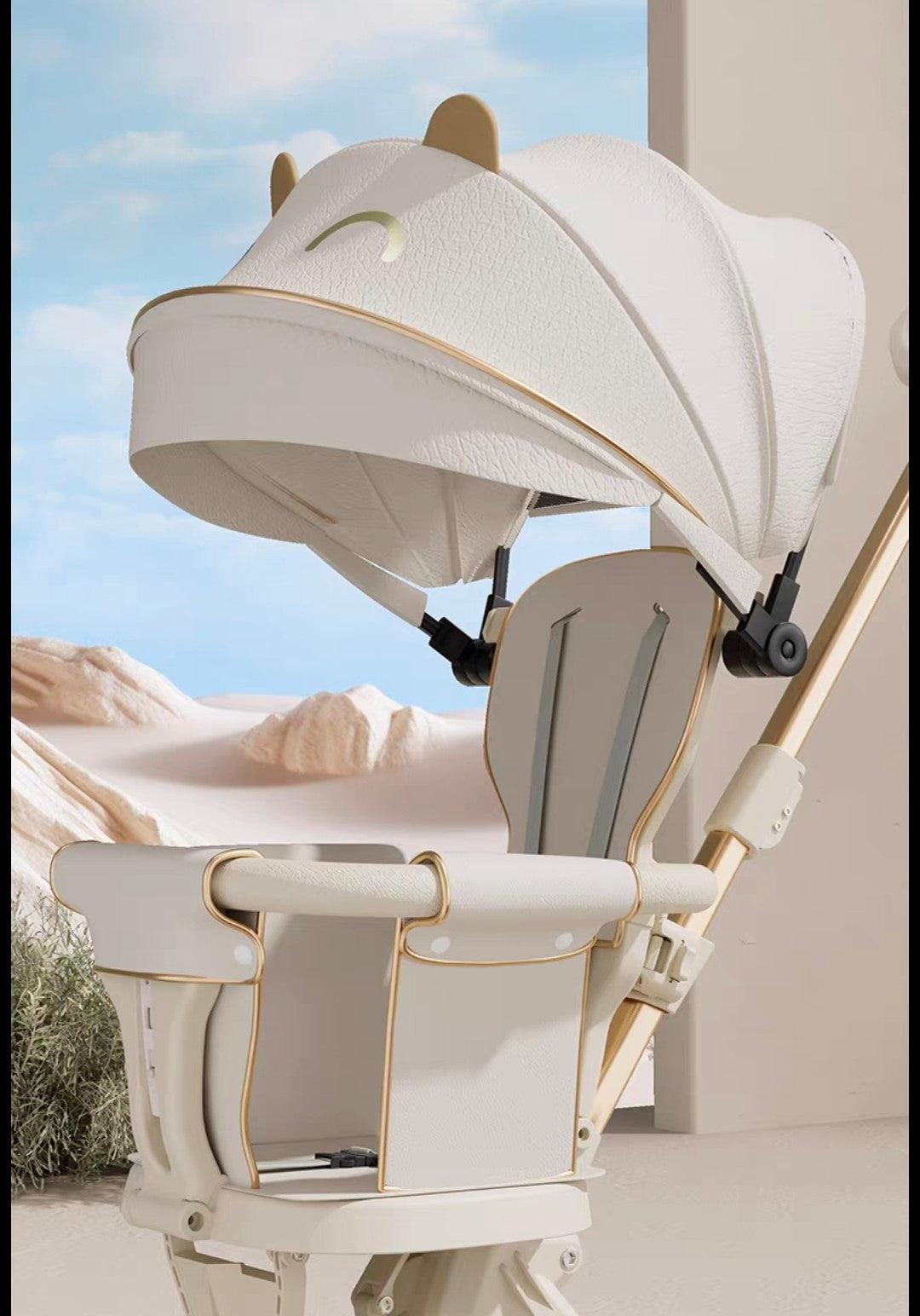 Luxury Lightweight Travel Stroller & Toddler Caddy