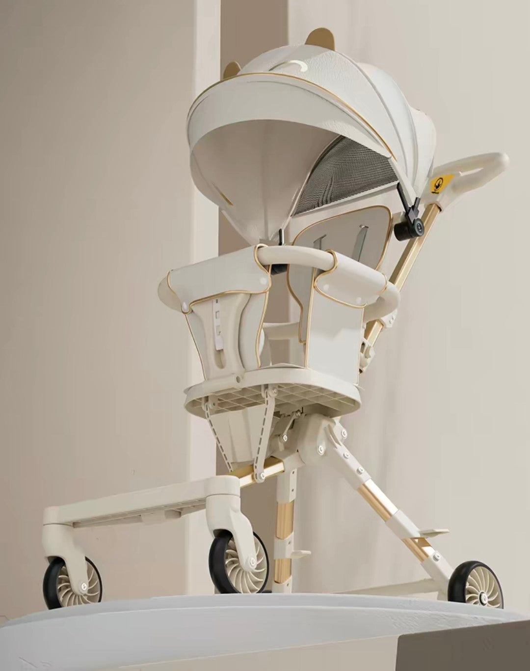 Luxury Lightweight Travel Stroller & Toddler Caddy