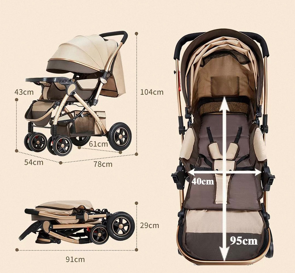 Luxury Multi-Functional Baby Stroller & Travel System